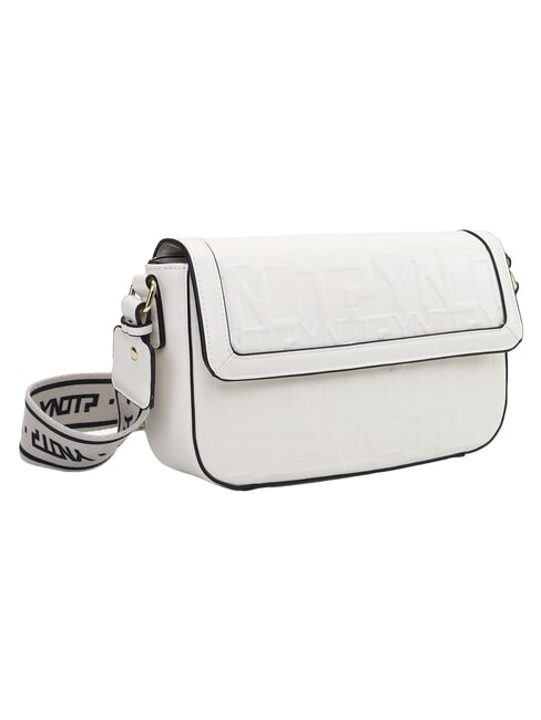 KATE Bolso de hombro con solapa blanco - Bolsos Mujer