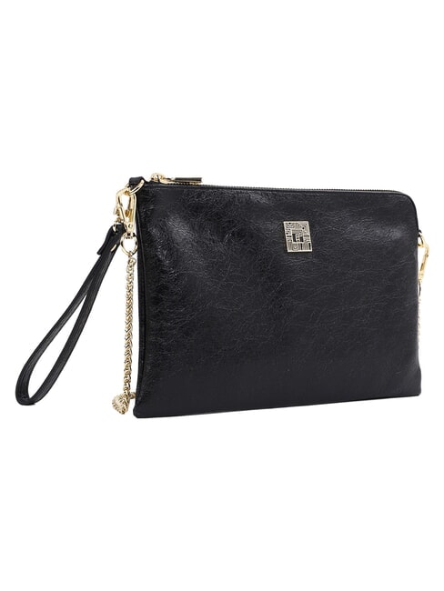CRACKLE Bolso de mano con correa para el hombro. NEGRO - Bolsos Mujer