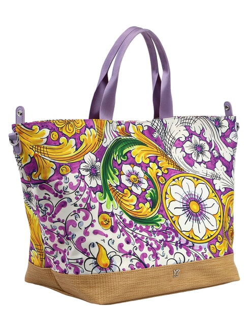 ORTIGIA Bolsa de playa grande lila - Bolsos Mujer