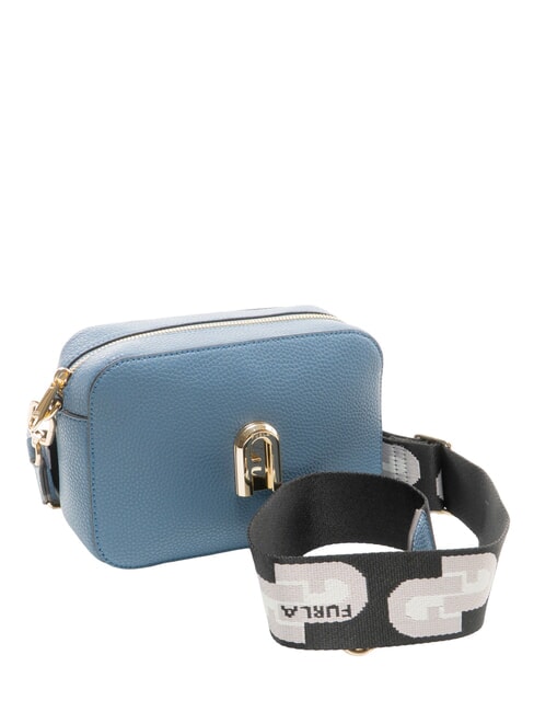 GARDENIA Bolso porta c&aacute;mara de piel con estampado keria denim + tonos hielo - Bolsos Mujer