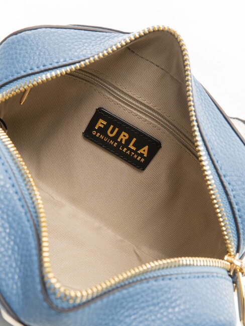 GARDENIA Bolso porta c&aacute;mara de piel con estampado keria denim + tonos hielo - Bolsos Mujer