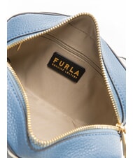 FURLA GARDENIA Bolso porta c&aacute;mara de piel con estampado keria denim + tonos hielo - Bolsos Mujer - 5