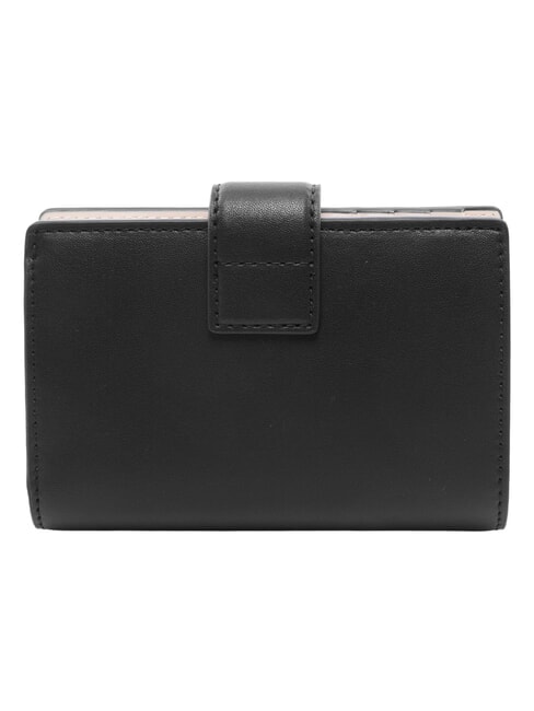 MIASOFIA Cartera de cuero negro - Carteras Mujer