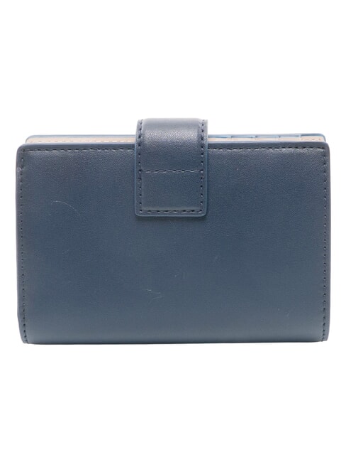 MIASOFIA Cartera de cuero azul tinta - Carteras Mujer