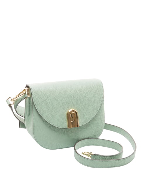 GARDENIA Mini bolso de hombro, en piel verdes minerales - Bolsos Mujer