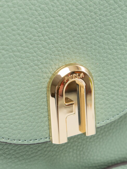 GARDENIA Mini bolso de hombro, en piel verdes minerales - Bolsos Mujer