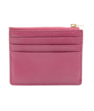 FURLA GARDENIA Tarjetero plano de cuero frambuesa - Carteras Mujer - 3