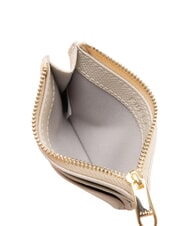 FURLA GARDENIA Tarjetero plano de cuero perla - Carteras Mujer - 2