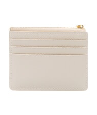 FURLA GARDENIA Tarjetero plano de cuero perla - Carteras Mujer - 3
