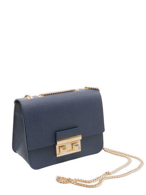 BELLA  Mini bolso bandolera, en piel. azul tinta - Bolsos Mujer