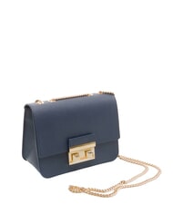 FURLA BELLA  Mini bolso bandolera, en piel. azul tinta - Bolsos Mujer - 2