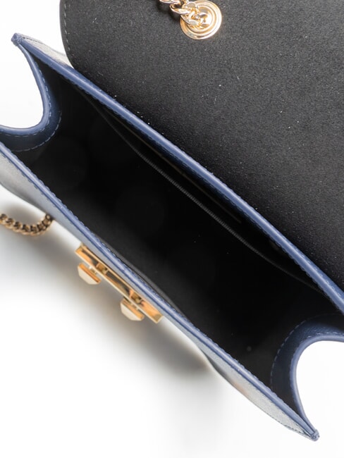 BELLA  Mini bolso bandolera, en piel. azul tinta - Bolsos Mujer