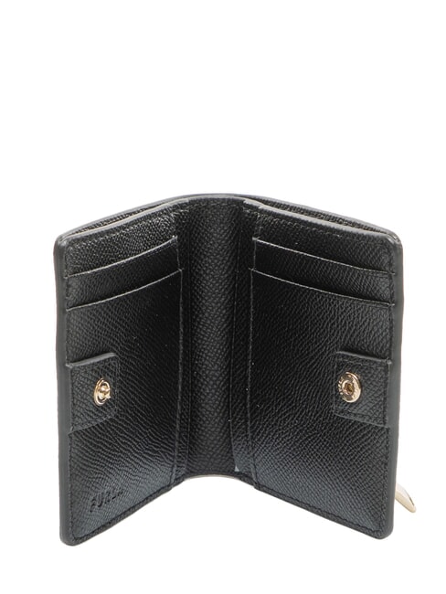 GARDENIA Cartera vertical de cuero negro - Carteras Mujer
