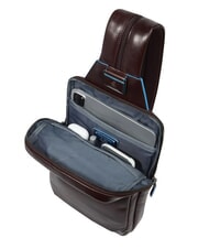 PIQUADRO BLUE SQUARE Portabilidad de mochila con un solo hombro CAOBA - Mochilas para port&aacute;til - 5