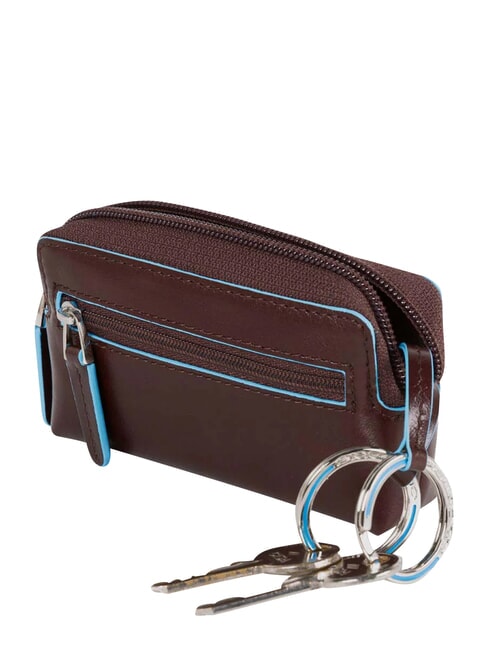 BLUE SQUARE Estuche de cuero para llaves CAOBA - Llaveros