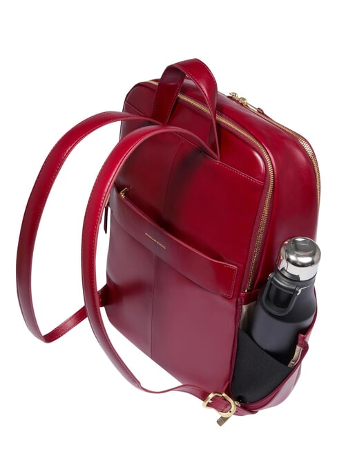 BLUE SQUARE  Mochila para port&aacute;til de 14 pulgadas, de cuero ROJO - Mochilas para port&aacute;til