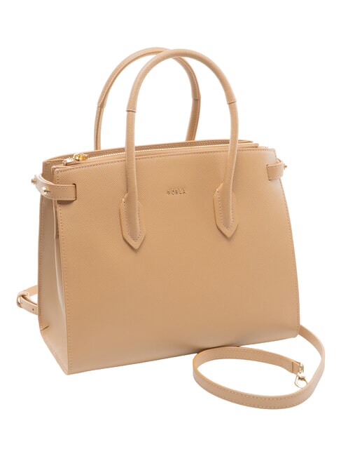 GARDENIA Bolso de mano de piel con estampado Andr&oacute;meda desierto - Bolsos Mujer