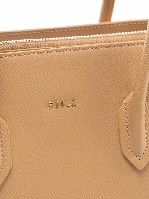GARDENIA Bolso de mano de piel con estampado Andr&oacute;meda desierto - Bolsos Mujer
