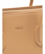 FURLA GARDENIA Bolso de mano de piel con estampado Andr&oacute;meda desierto - Bolsos Mujer - 4