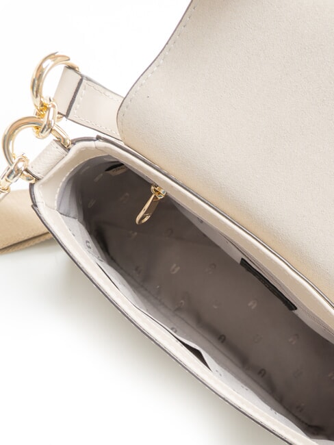 CIRCE Bolso de hombro de piel perla - Bolsos Mujer