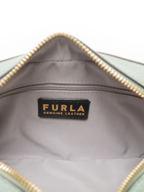 GARDENIA Bolso porta c&aacute;mara de piel con estampado keria verde mineral + tonos hielo - Bolsos Mujer