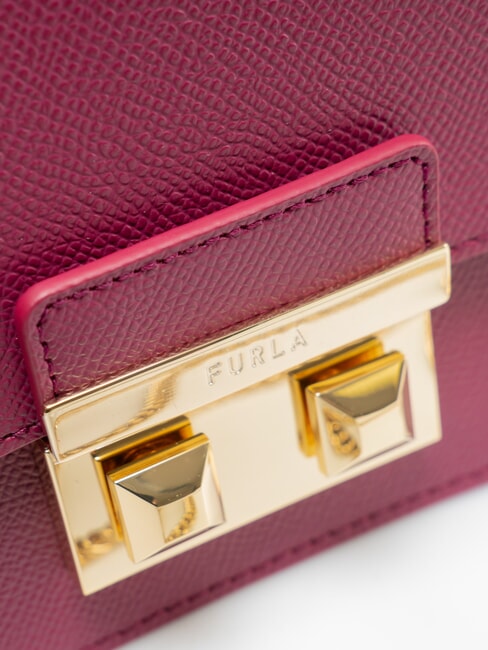 BELLA  Mini bolso bandolera, en piel. frambuesa - Bolsos Mujer