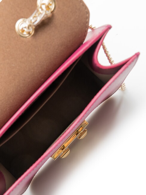 BELLA  Mini bolso bandolera, en piel. frambuesa - Bolsos Mujer