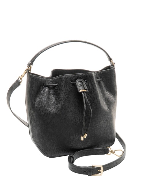 ATENA Minibolso tipo cubo con correa para el hombro negro - Bolsos Mujer
