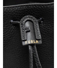 FURLA ATENA Minibolso tipo cubo con correa para el hombro negro - Bolsos Mujer - 4