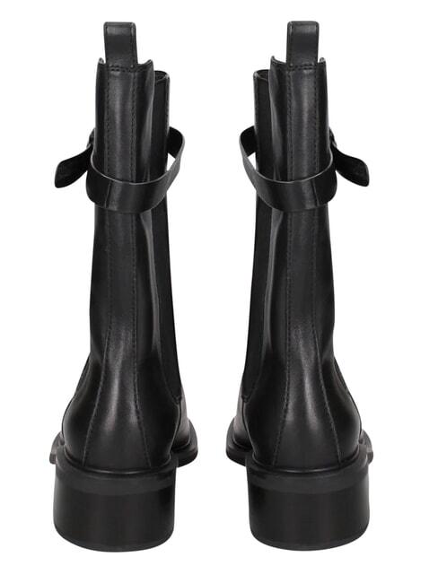 ME25 anfibios de cuero negro - Zapatos Mujer