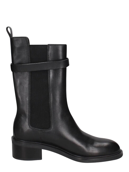 ME25 anfibios de cuero negro - Zapatos Mujer