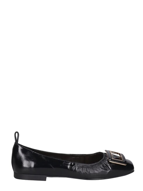 ME25 bailarinas de cuero negro - Zapatos Mujer