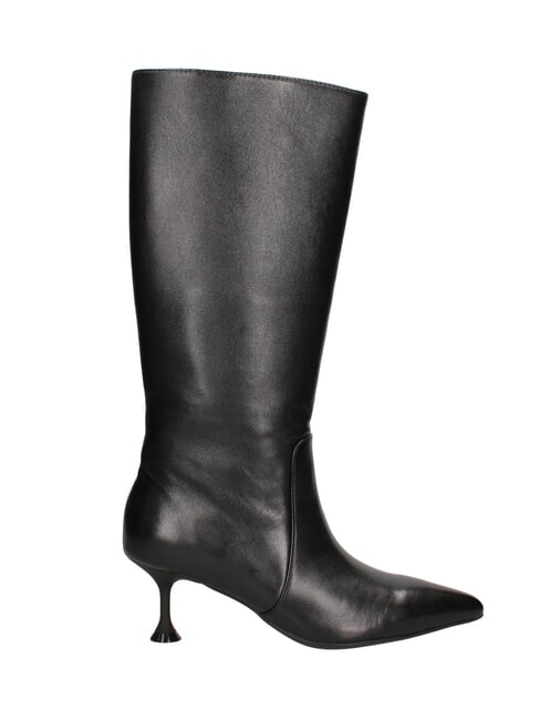 ME25 Bot&iacute;n alto, tac&oacute;n de 6,5 cm, de piel. negro - Zapatos Mujer