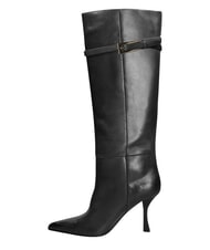 MARC ELLIS ME25 Bot&iacute;n alto, tac&oacute;n de 9 cm, de piel. negro - Zapatos Mujer - 3