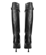 MARC ELLIS ME25 Bot&iacute;n alto, tac&oacute;n de 9 cm, de piel. negro - Zapatos Mujer - 2
