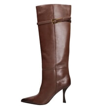 MARC ELLIS ME25 Bot&iacute;n alto, tac&oacute;n de 9 cm, de piel. marr&oacute;n oscuro - Zapatos Mujer - 4