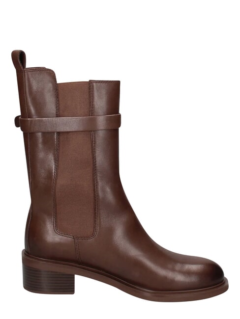 ME25 anfibios de cuero marr&oacute;n oscuro - Zapatos Mujer