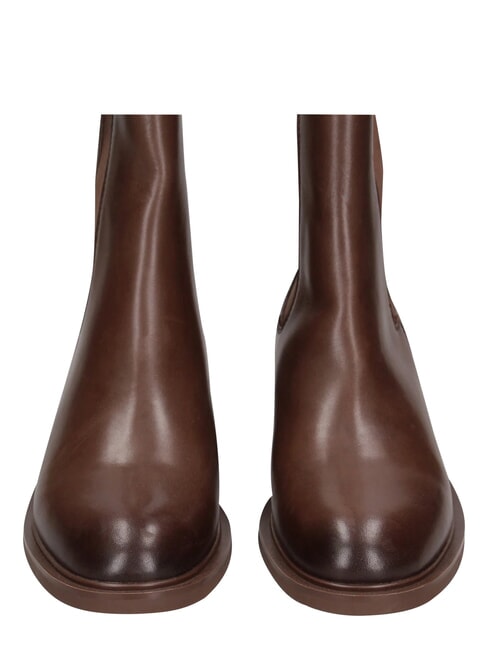 ME25 anfibios de cuero marr&oacute;n oscuro - Zapatos Mujer