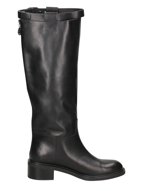 ME25 Bot&iacute;n alto, tac&oacute;n de 4,5 cm, de piel. negro - Zapatos Mujer