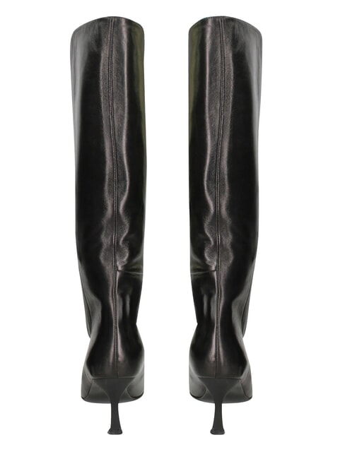 ME25 Bot&iacute;n alto, tac&oacute;n de 6,5 cm, de piel. negro - Zapatos Mujer