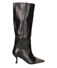 MARC ELLIS ME25 Bot&iacute;n alto, tac&oacute;n de 6,5 cm, de piel. negro - Zapatos Mujer - 3