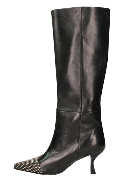 ME25 Bot&iacute;n alto, tac&oacute;n de 6,5 cm, de piel. negro - Zapatos Mujer