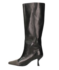 MARC ELLIS ME25 Bot&iacute;n alto, tac&oacute;n de 6,5 cm, de piel. negro - Zapatos Mujer - 4