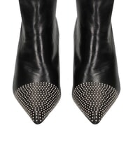 MARC ELLIS ME25 Bot&iacute;n alto, tac&oacute;n de 6,5 cm, de piel. negro - Zapatos Mujer - 5