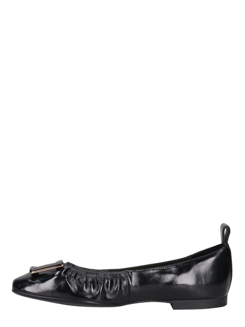 ME25 bailarinas de cuero negro - Zapatos Mujer
