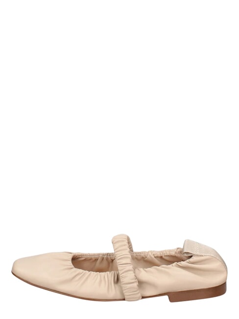ME25 bailarinas de cuero leche - Zapatos Mujer