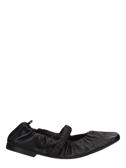 ME25 bailarinas de cuero negro - Zapatos Mujer