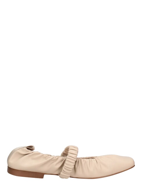 ME25 bailarinas de cuero leche - Zapatos Mujer