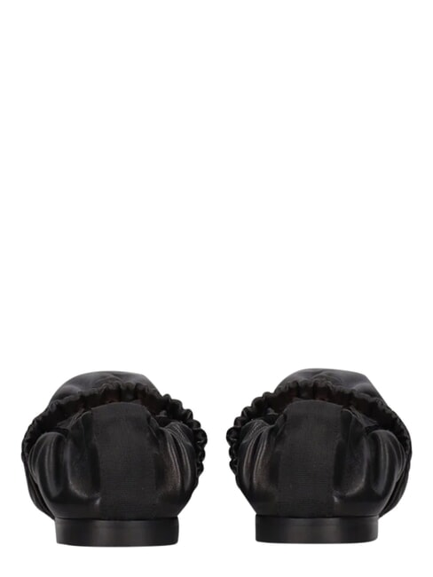 ME25 bailarinas de cuero negro - Zapatos Mujer