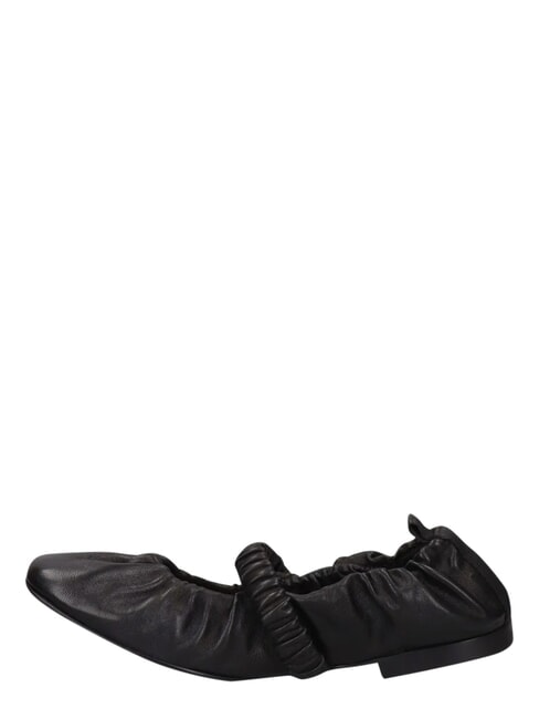 ME25 bailarinas de cuero negro - Zapatos Mujer
